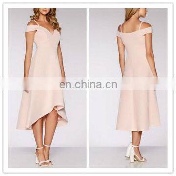 High Quality Off shoulder Women Fashion Young Ladies Casual Dress (QZ081504)