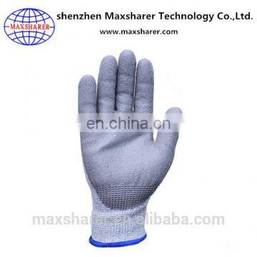 PU Coated Cut Resistant Glove 3 anti-cut level working safety gloves