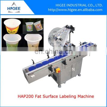 flat labeller excellent economy sauce cup labeling machine