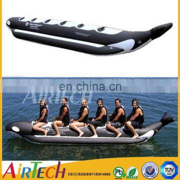Black Inflatable water boat for flyfish