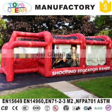 Inflatable shooting range inflatable paintball shooting game