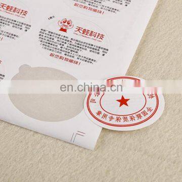 China Factory Wholesale Custom Anti-counterfeit Color Printing Adhesive Stickers for Creative Science Label photo-4