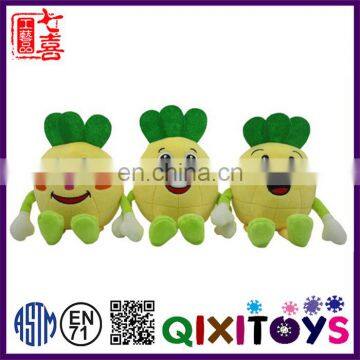 Customized fruit toys plush pineapple toy wholesale