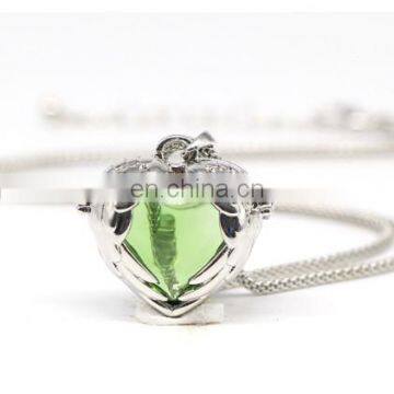 Pure Handmand Oil Bottle Heart Necklace photo-4