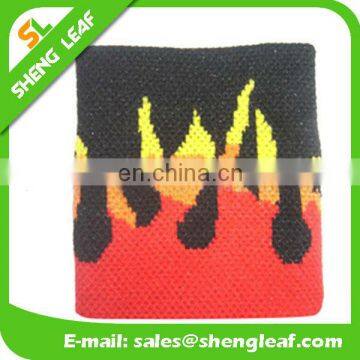 Fire patten embroidered cool head sweat bands