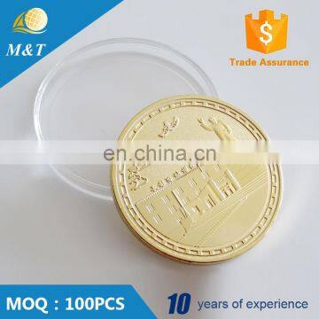 Cheap promotional coins custom gold souvenir coin