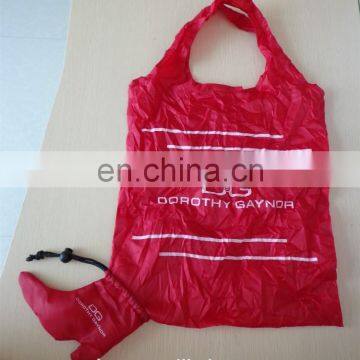 Promotional customized shaped foldable polyester bag