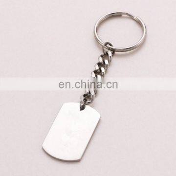 customize blank anodized white aluminum stamping keychains