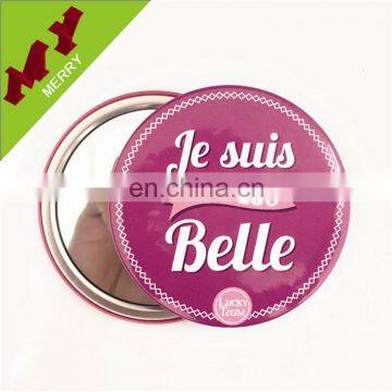 Beauty personal care single side custom makeup mirror / pocket mirror wholesale