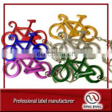 Wholesale Cheap Stock Items Keyring Type Promotion Souvenir Various Color Aluminium Oxide Mini Bike Bottle Opener