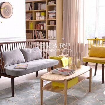 Italy Modern Designs Wooden Fabric New Model Corner Sofa photo-2