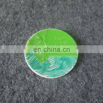 wholesale custom embossed logo rubber drink coaster for home decoration