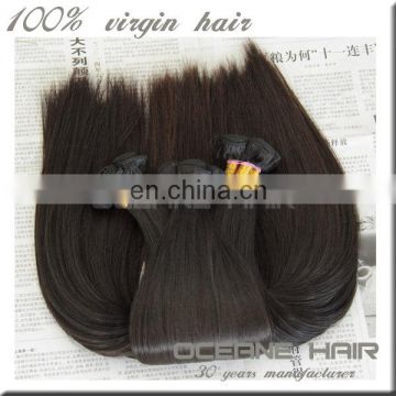 Free sample unprocessed no chemical remy human hair extension