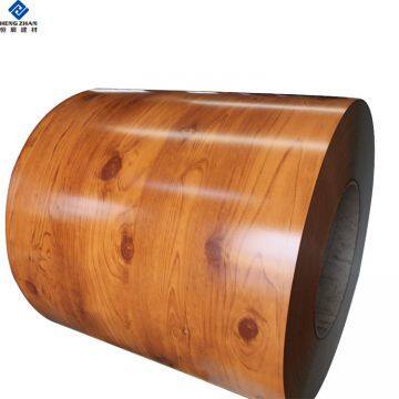 PVDF coating aluminum alloy color painted wood grain aluminium coil product