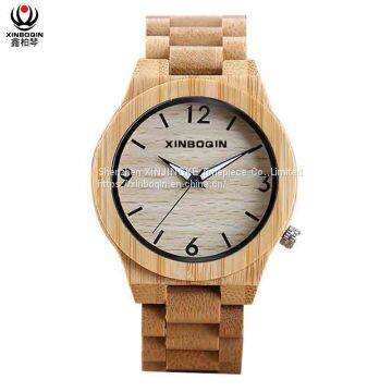 XINBOQIN Supplier Custom LOGO Men New Style Good Quality Fashion Quartz Wood Watch