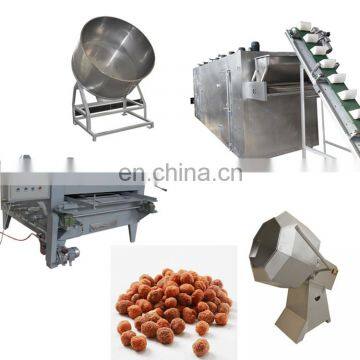 Professional  Fish skin peanut making machine Peanut roasting and coating production line with cheap price