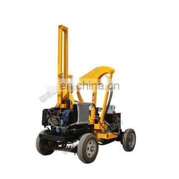 Solar Pole Installation Machine With Guardrail Safety Pile Hammers Driver