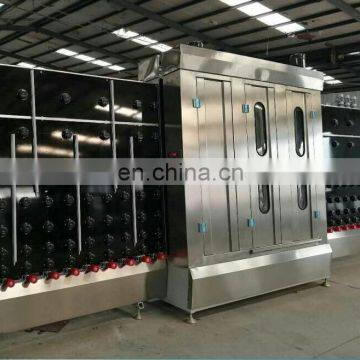 Vertical glass washing machine, horizontal glass washing and drying machine