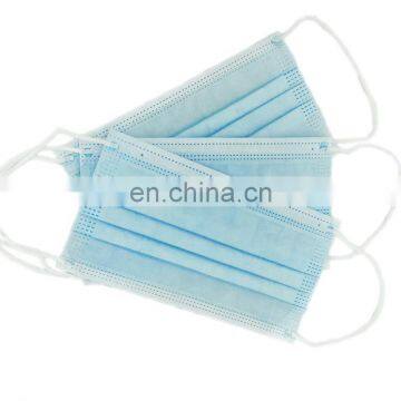 In Stock 3 Layers Non-woven Disposable Mask With Elastic Earrings