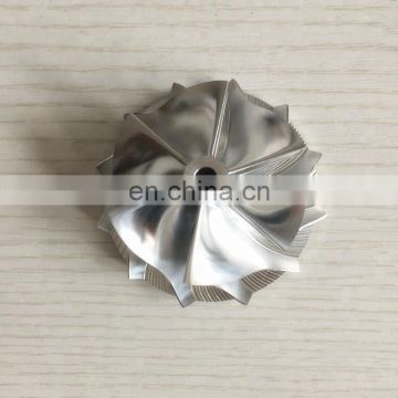 TD04HL 20T 49189-X 47.04/58.00mm 6+6 blades high performance turbo Billet/Milling/aluminum 2618 compressor wheel for 49189-07220