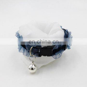 Cute Lace Elastic Band Bell Dog Collar photo-7