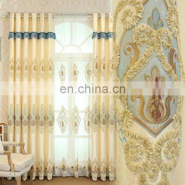 simple high grade Europe type sitting room curtain cloth bedroom blackout curtain