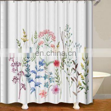 i@home modern bright patterned decor fabric shower curtain flower printed custom 180cm x 180cm