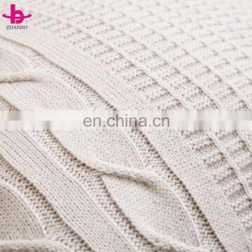 Wholesale China Supplier Multi Function 100 Cotton/Acrylic Decorative Twisted Cable Knit Pillow/Cushion Cover in Solid Color photo-2