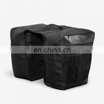 Polyester Travel Bicycle Bag Double Pannier Hanging Seat Bike Saddle Bag