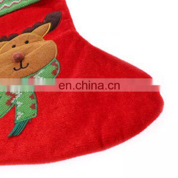 Promotion Factory Price Deer Pattern Bulk Christmas Stockings for Kids photo-2