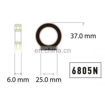 Hybrid bearings Ceramic Si3N4 balls 6805N bicycle bike bearing 6805 N SIZE: 25*37*6MM