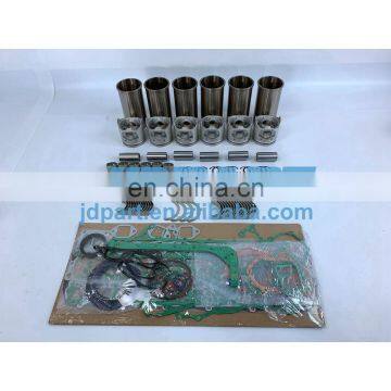 6D16T Engine Overhaul Kit With Piston Ring Liner Engine Bearing Head Gasket Set For Mitsubishi