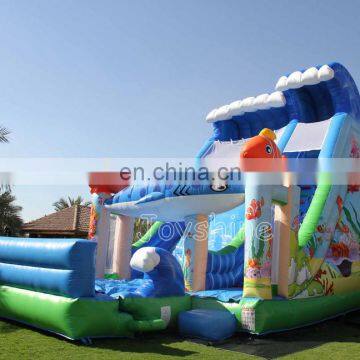 Commercial Inflatable Dry Slides Fish Nemo Bouncer Jumping Castle Slide For Children photo-2