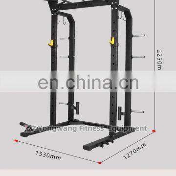 High Quality Hot Sale Commercial Fitness Equipment Gym Use Machine YW-1716B Half Power Rack photo-6