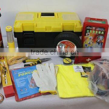 16pcs hot car emergency kit