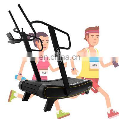 gym multi station exercise equipment for HIIT smooth high quality treadmill machine self-powered Curved treadmill & air runner