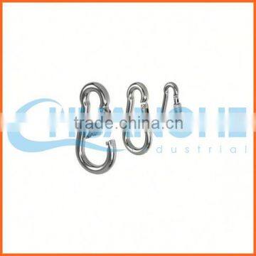 Made in china polished stainless steel oblique angle snap hook