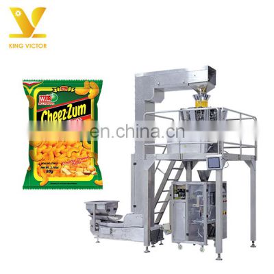 KV automatic multi function chips french fries snacks Weighing packing machine