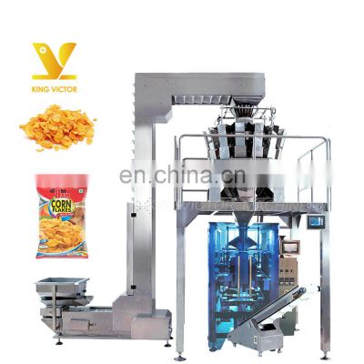 High Quality Small Potato Chip Corn Flakes Weighing Packing Packaging Machine