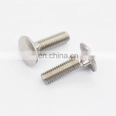 304 316 stainless steel round head oval long neck metric m4 a307 carriage bolt DIN603 350 mm coach bolt