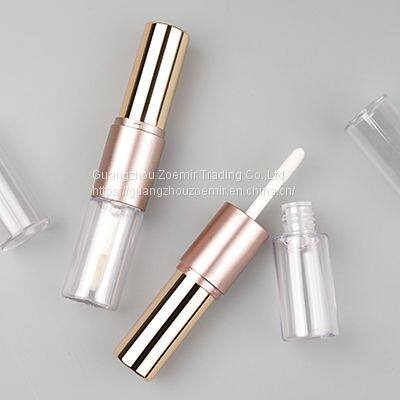 Rose Gold Transparent Empty Double Tube Lip Gloss Tube photo-5