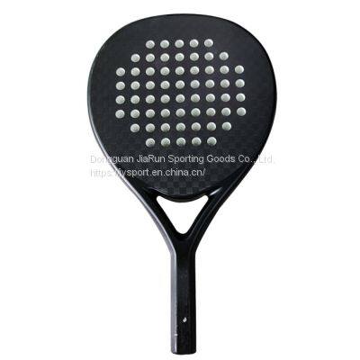 Carbon padel tennis racket JYP02 with 12K custom logo with soft EVA core