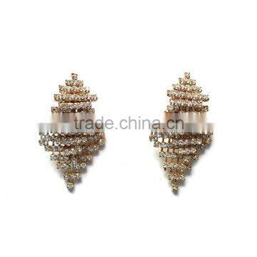 Wholesale daily wear fancy diamond earrings jewelry