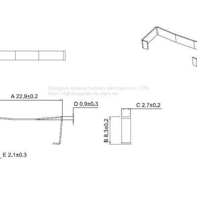 PEI22 Clip,EI22 Clamp,Special Clip for Beauty Instrument Ei22 Transformer，SUS301 photo-2