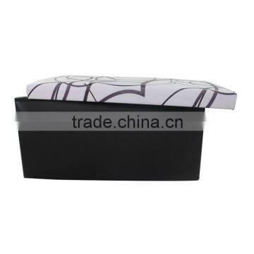 Separate Foldable Storage Ottoman With Lid photo-3