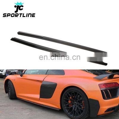 2016- 2018 R8 Carbon Fibre Side Skirts Extension for Audi R8 V10 Gen 2