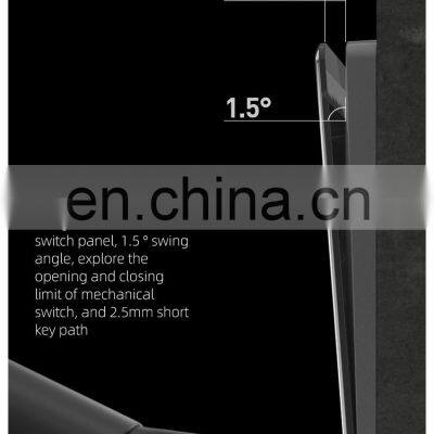 Type 86 UK/EU Standard 1 Gang 1/2 Way Wall Push Button Light Switch Glass Panel Socket and Switches Electrical photo-5