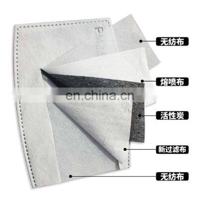 In Stock Replaceable 5 Layer Dust Pm2.5 Carbon Face Masking Filters photo-2