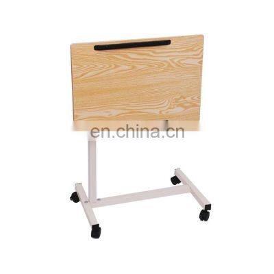 Good Quality Cheap Hospital Mobile Overbed Wooden ABS Folding Dinning Table photo-3