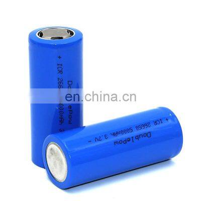 Factory Direct Supply 3.7V 5000mAh 26650 lithium ion rechargeable battery cell for  battery pack